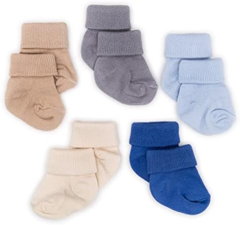 Novibaby 5'li Bambu Yenidoğan Bebek Çorap (Winter Boy, 0-6 Ay) - Görsel 3