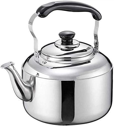 Bouilloire à thé sifflante 3L en inox pour vos matins en famille ou en camping
