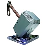 Gmasking 2018 Norway Mythology Metal Mjolnir Thunder Adult Cosplay Hammer Real Size Weapon Props