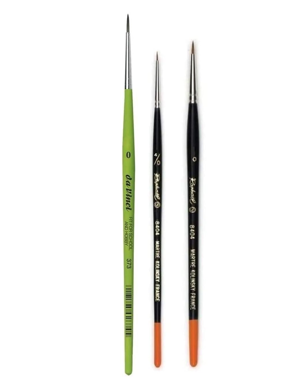 Pinceau Raphael Series 8404,kolinsky Rouge Sable.Set 2 pcs. 4/0 .0