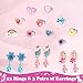 Kids Play Jewelry Sets, Princess Toys for Girls 4-6, 29 Pcs Little Girl Costume Jewelry, Unicorn Necklaces, Bracelets, Rings, Earrings, Dress Up Birthday Easter Gifts for Kids Pretend Play Party Favor (Multiple)