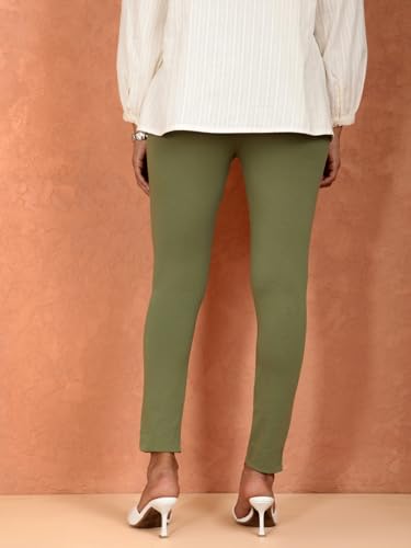 Image of TWIN BIRDS Women Cotton Blend Kurti Pants | Sleek Ethnic Daily Trousers