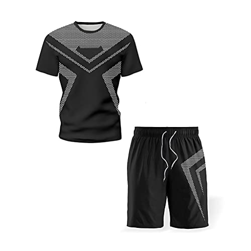 Ensemble t-shirt et short respirant YangRy costume sport d'été homme