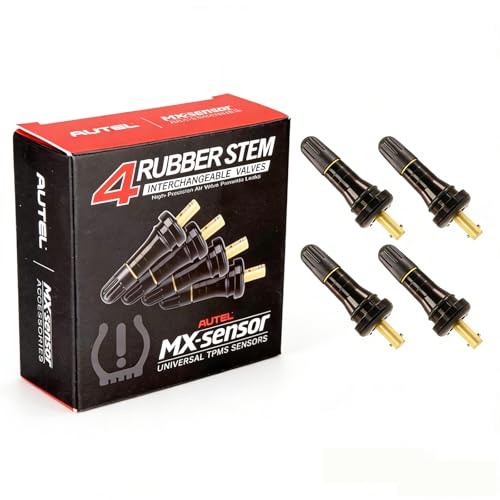 Autel Rubber Valve Kit 4PCS Pack, MX-TPMS Sensor Replacement Rubber Clamp in Valve Stem, for TPMS Sensors