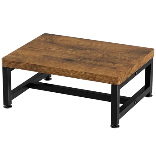 Solerconm Marche Pied en Bois, Petit Tabouret Bas, Marche Pied Enfant sécurisé, marchepied Bois antidérapant, escabeau Enfant pour Salle de Bain, Chambre et...