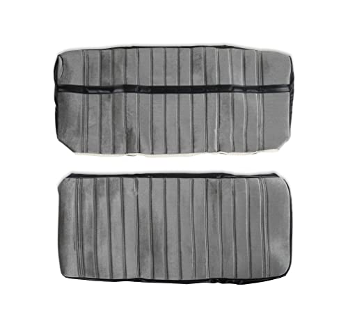 05-290 Brothers Trucks C/K Seat Upholstery Kit - Cloth/Vinyl - Black/Silver