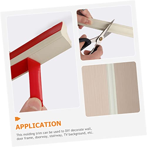 OSALADI 1 Rolo De Moldura De Canto Papel De Parede 3D Papel De Parede Retrô Decoração Vintage Papel