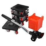 Outil de déplacement : rouleau rotatif à 360 degrés, rotation rapide, plus pratique et plus économique lors du déplacement et du levage de l'outil