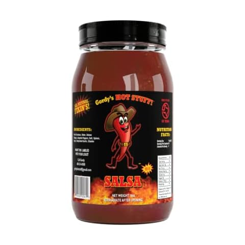 Gordy's Hot Stuff! Mild Salsa - Handcrafted in Texas with Fresh Tomatoes and Jalapeño Peppers - 16oz Cover