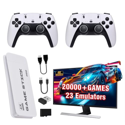 Retro Game Stick 4K HDMI – 20,000+ Classic Games, 23