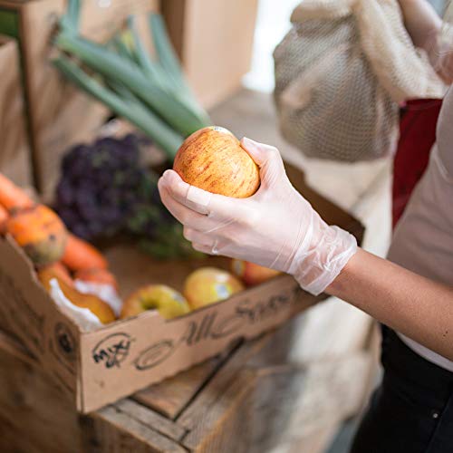Gloveworks Clear Vinyl Industrial Gloves, Box Of 100, 3 Mil, Size Small, Latex Free, Powdered, Disposable, Non-Sterile, Food Safe, Iv42100-Bx #TOP6