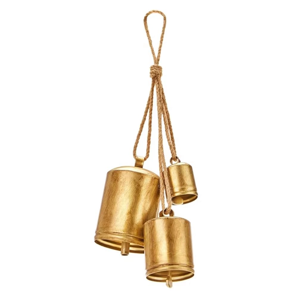 CTRLZS Christmas bells rustic vintage style shabby chic ornaments