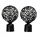 FENGHUNAYUE Embout tringle à rideaux Extrémités de Treillis Cage Rideau Embouts Décoratifs Pôle Fin Fenêtre pour cuisine salle bain chambre(2 pieces,28mm)