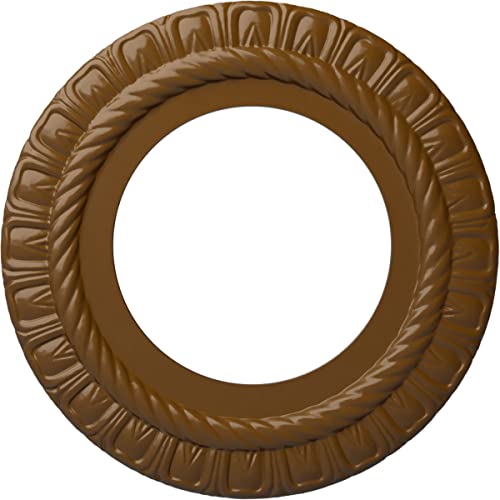 Image of Ekena Millwork CM10CLSTF 10-5 /8 inch x 5-3 /4 inch x 1 /2 inch Claremont Ceiling Medallion, Smokey Topaz
