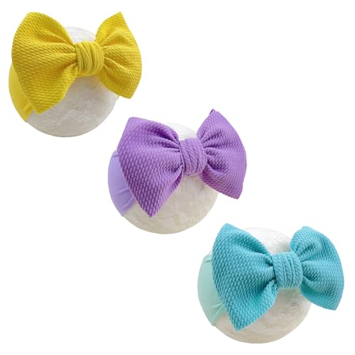 GEZISAN Baby Girl Headbands Nylon Bow Headwrap for Newborn Infants Toddlers