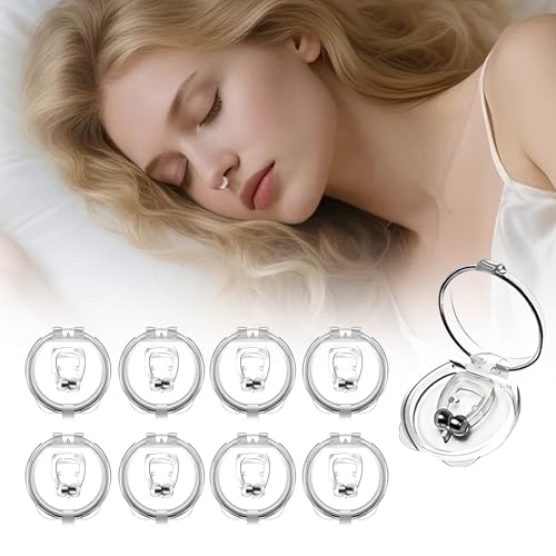 Anti Ronflement Ecarteur Nasal Efficace Puissant | 8 PCS Pince Nez Anti-Ronflement, réutilisable et lavable | Prévenir l'apnée du Sommeil | Ensemble...