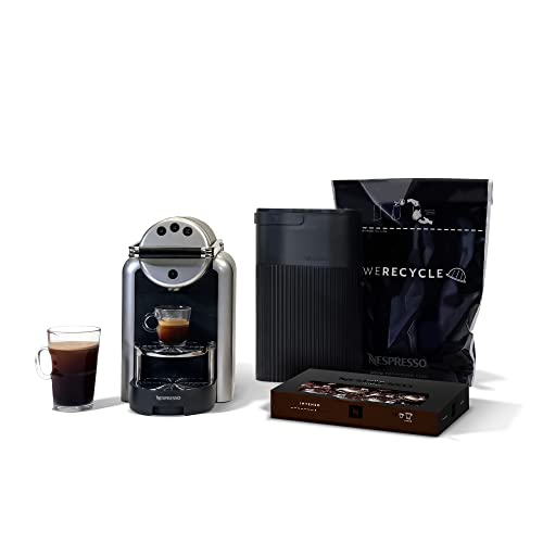Nespresso Professional Coffee Starter Bundle for Small Businesses, Zenius Professional Machine, Taste Experience Sampling Box, Recycling Bin and Bags to Recycle Used Capsules, 1.5 Liter by Nespresso - Used condition - US$526.05