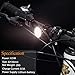Luces Bicicleta Kit, Impermeable LED Luz Bicicleta, luces Delanteras y Traseras Recargables...