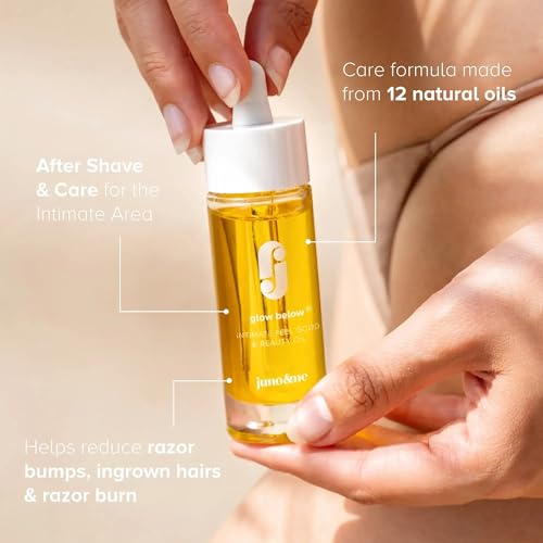 juno & me â Intimate Feel Good & Beauty Oil: After shave oil for the intimate area - with 12 precious oils & Aloe Vera - against dryness in the intimate area - vegan intimate care for women - 30ml - Image 3