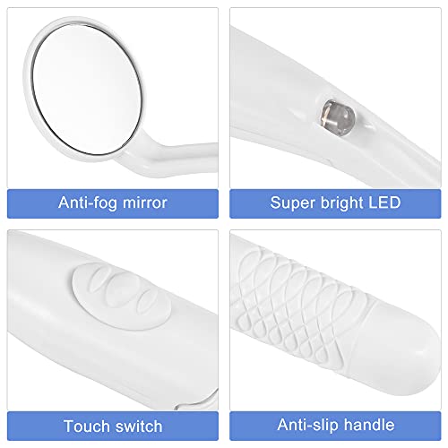 Lit-Pack MM-380 Dental Mirror With Light Teeth Inspection Led Mirror Anti-Fog Mouth Mirror Mm380 Dentist Oral Care Tool thumb #4