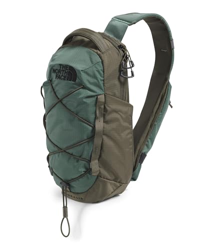 Image of The North Face Borealis Sling Bag - Crossbody Bag, Water Repellent, Adjustable Strap, Multiple Compartments, Cedar/Lava Red, One Size