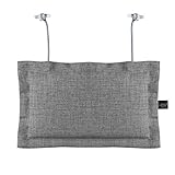 LILENO HOME Palettenkissen Set Hellgrau - Deko-Kopfkissen 22x35 cm - Polster für Europaletten - Palettenkissen Outdoor als Sitzkissen für Palettenmöbel