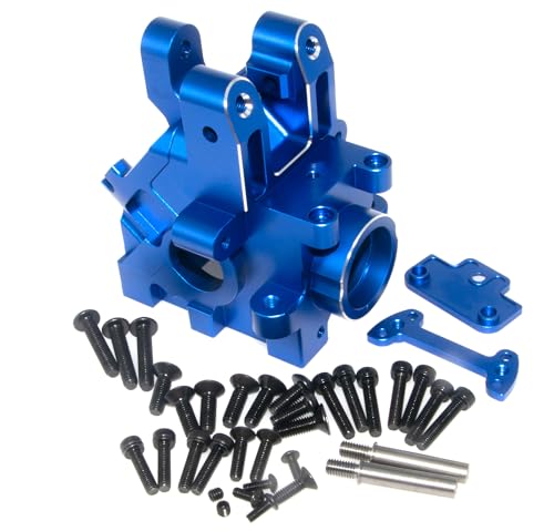 Gearbox Case Compatible with Arrma 1/5 Kraton 8S Upgrade & Outcast 8S Rc Car Aluminum Alloy Front Rear Transmission Gear Box Housing Shell Bulkhead Cover Part ARA310935(Dark Blue)