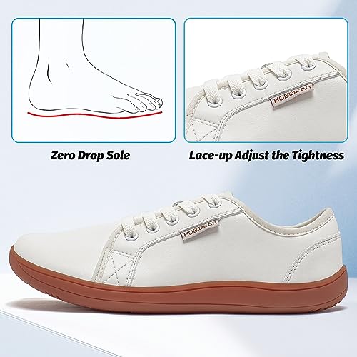Image of HOBIBEAR Womens Mens Wide Minimalist Barefoot Sneakers Zero Drop Shoes Lightweight Comfortable