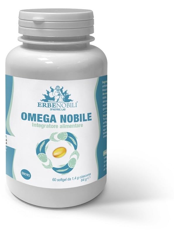 Erbenobili Omega Nobile a base di olio di pesce, 60 softgel da 1,4 g ciascuna