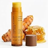 Glo Melanin All Natural Lemon and Turmeric Lip Balm - Natural Lip Balm Illuminate Your Smile, Brighten & Nourish Dark Lips Effortlessly - For Smokers Lips