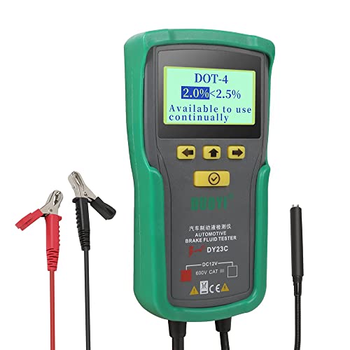 DY23C Tester per liquido dei freni dell'auto, strumento di test accurato per display digitale per auto, strumento di controllo del contenuto di acqua del liquido dei freni con allarme acustico e