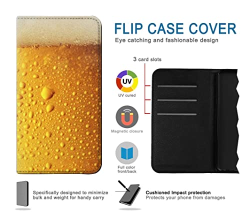 Housse Cuir Google Pixel 10a Beer Image Flip Etui Protection
