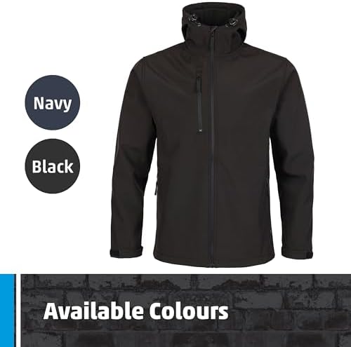 Men's Waterproof Softshell Jacket - Black or Navy Options - Image 7
