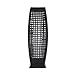 Baner Garden QN1017 Outdoor Solar Powered Woven Rattan Lamp Patio Deck Yard Garden Lawn Back Door Step Stair Driveway Pool Fence Porch, rectangle, 25 inches, Black