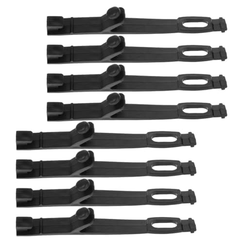 Correas de goma para soporte de faro de motocicleta negro SHINEOFI para carreras offroad 8 unidades