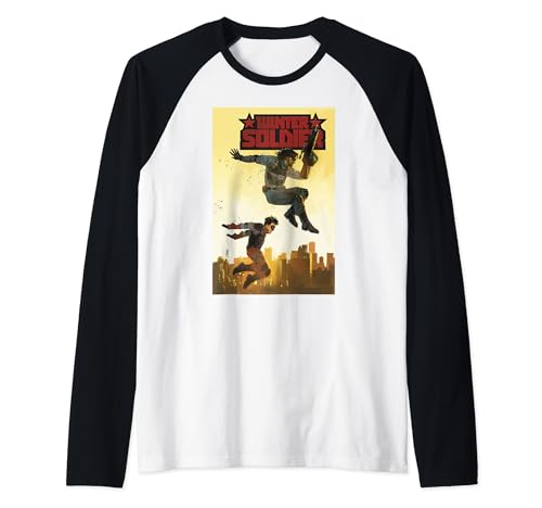 Winter Soldier Comic T-shirt Raglan Marvel Comixology pour Fan de Bandes Dessinées