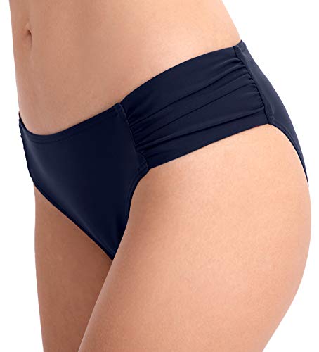 Image of Women's Bathing Suit Bottoms Full Coverage Ruched Bikini Tankini Bottom Swimsuit Brief