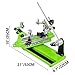 TREEYX Tennis Stringing Machine, 6-Point Fixed Badminton Racket String Machine,Racquet Rotation/Anti Slip Pull Wire Restring Tools