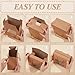 BENECREAT 20 Packs Kraft Paper Box with Handles, 7.8x6.3x4.3inch Brown Gift Boxes with Clear Window for Packaging, Retail, Party, Gifts, Wedding, Business