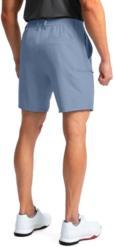 Pinkbomb Men's Golf Shorts with 6 Pockets Stretch Quick Dry Hiking Work Dress Shorts for Men - Image 3
