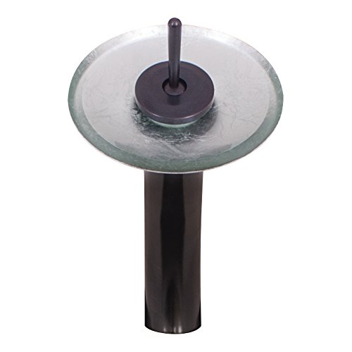 Novatto Argento Glass Vessel Bathroom Sink Set, Oil Rubbed Bronze #TOP3