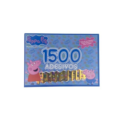 Peppa Pig - Prancheta para colorir com 1500 adesivos: Muita diversão com a Peppa Pig e sua turma!