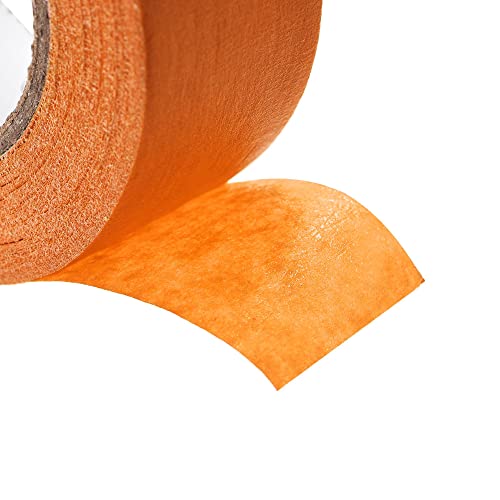 Image of uxcell 6Pcs 25mm 1 inch Wide 20m 21 Yards Masking Tape Painters Tape Rolls Orange