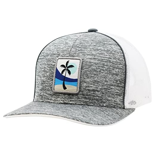 LINDO Trucker Hat - Palm Tree Sunset (Static/Blue)