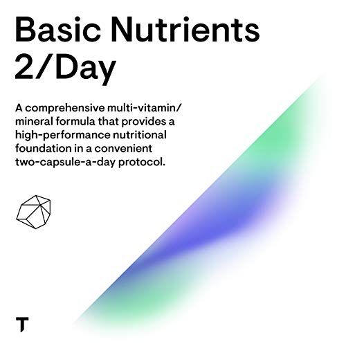 Thorne Basic Nutrients 2/Day - Comprehensive Daily Multivitamin With Optimal Bioavailability - Vitamin And Mineral Formula - Gluten-Free, Dairy-Free, Soy-Free - 60 Capsules - 30 Servings #TOP3