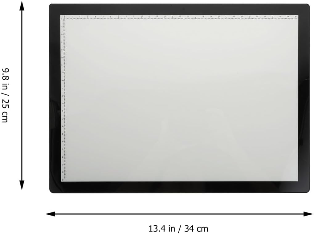 TIDTALEO A4 Magnetic Tracing Light Pad Copy Drawing Board USB Rechargeable Sketching Drawing Board for Artists and Animators Black