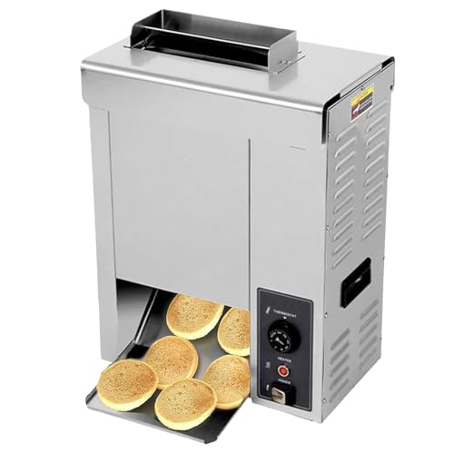 Elektryczna piła łańcuchowa do wypieku tostów/panini/chleba o mocy 2000 W, temperatura 50–300°C – regulowana grubość, do bułek hamburgerowych i tostów