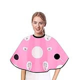 【TELA CÓMODA】: hecha de poliéster de primera calidad, súper liviana para usar, ideal para maquillar a los clientes para atrapar cualquier lluvia y manchas. (NOTA: esta capa no es resistente al agua).