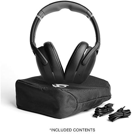Skullcandy Crusher Evo Wireless Over-Ear Bluetooth Headphones for iPhone and Android with Mic / 40 Hour Battery Life / Extra Bass Tech / Best for Music, School, Workouts, and Gaming - Black