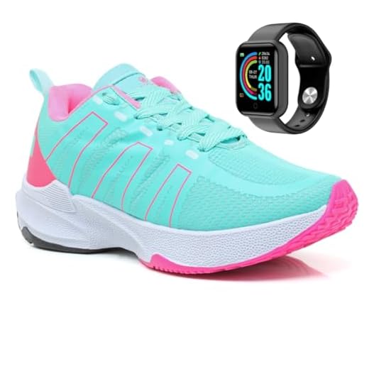 Tênis Feminino Academia Caminhada Confortável + Smartwatch